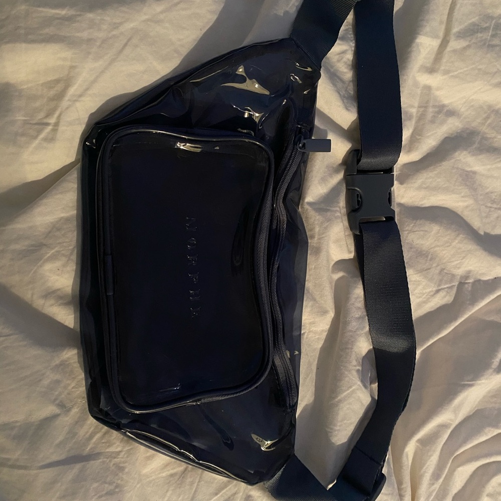 Stylish clear blue morphe Fanny bag